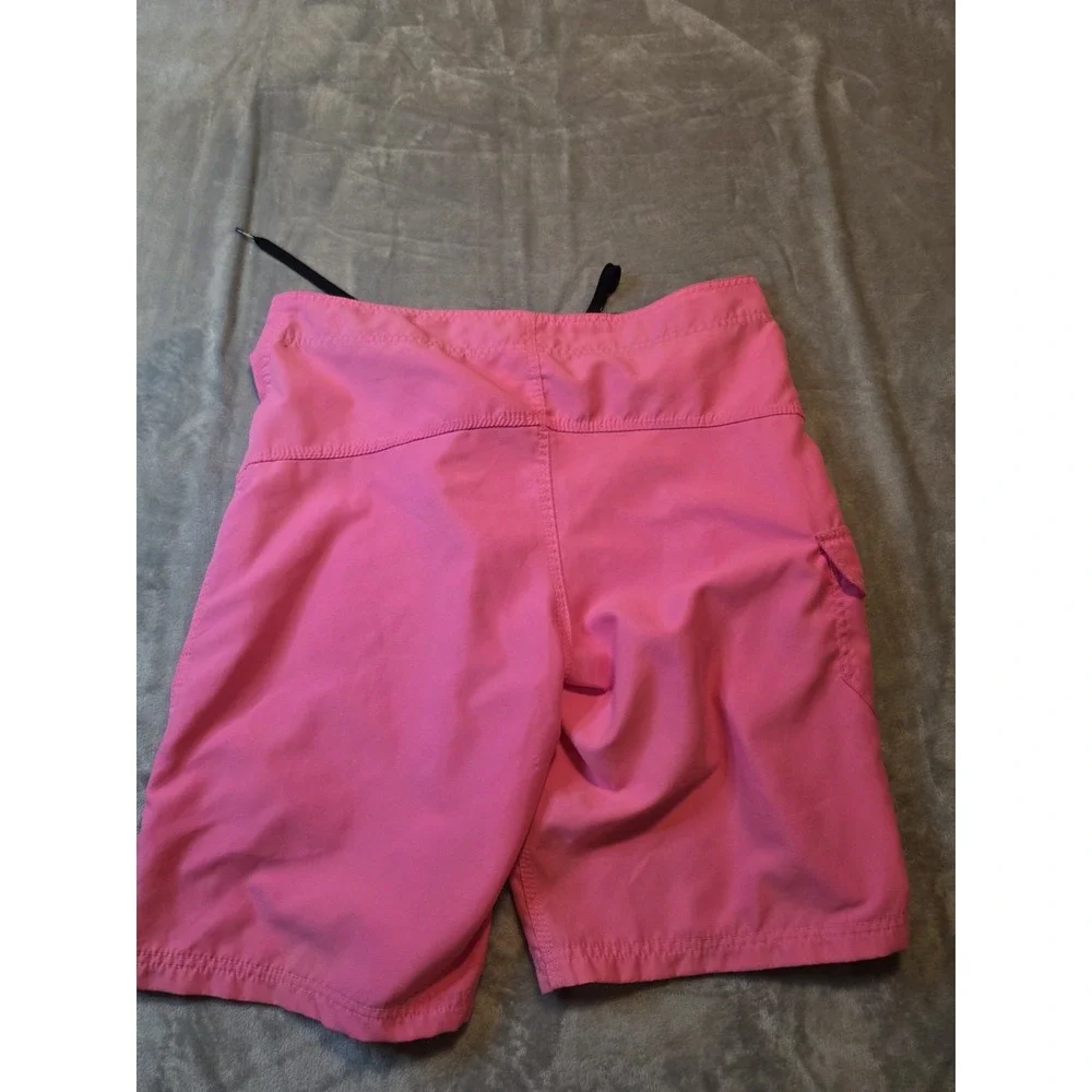 Hurley Mens Board Shorts Size 33 Pink Surf Swim Beach Logo Drawstring